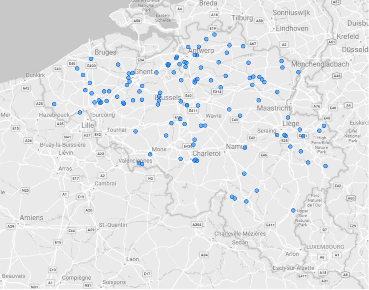 Embuild Glass - kaart met leden